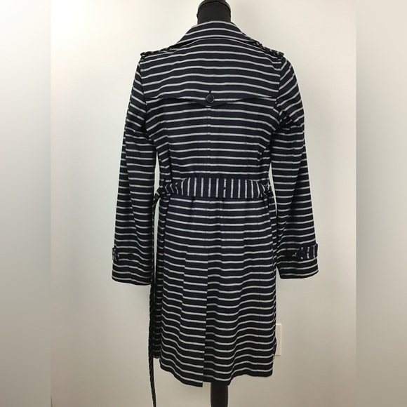 NWT Talbots Trench Coat Size Small Blue - Picture 3 of 17